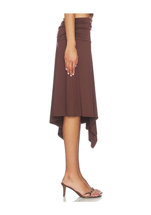 NIA Vine Skirt in Chocolate. Size M. Also in L, S, XL, XS.