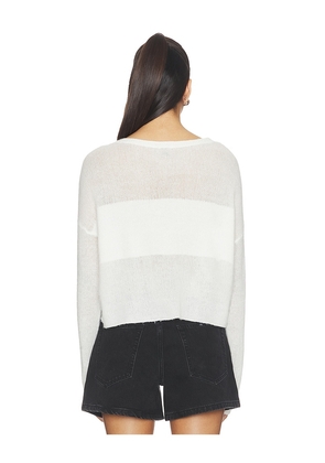 LNA Benford Illusion Sweater in White. Size L. Also in M.