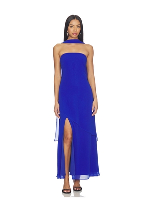 Line & Dot Azure Coast Scarf Dress in Royal. Size L. Also in M, S, XS.