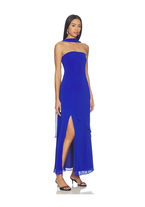 Line & Dot Azure Coast Scarf Dress in Royal. Size L. Also in S, XS.