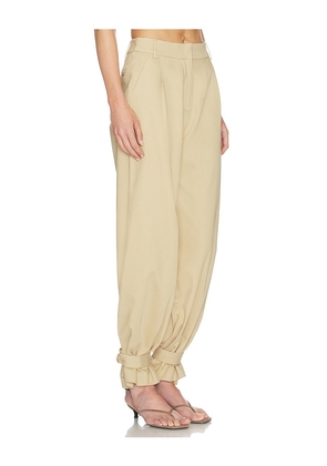 Line & Dot Lelio Pants in Tan. Size L. Also in S, XS, M.