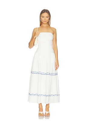 Line & Dot Oia Dress in White. Size L. Also in M, S, XS.