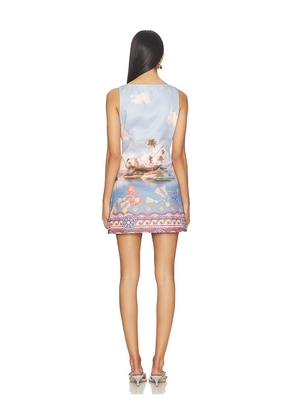 Line & Dot Pernille Mini Dress in Blue. Size L. Also in S, XS.