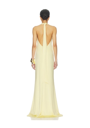 NBD Juhi Gown in Lemon. Size L. Also in M, S, XL, XS, XXS.