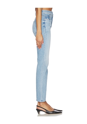 MOTHER High Waisted Rider Hover Jeans in Blue. Size 26. Also in 31.