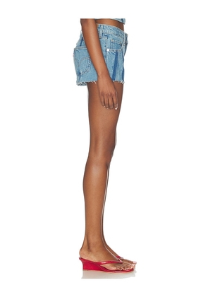 LEVI'S Low Short Shadow Seam in Blue. Size 24. Also in 26, 25, 27, 28, 29, 30, 31, 32, 33.