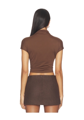 Nakedvice The Bryce Top in Brown. Size L. Also in XS, S, M.