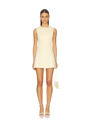 MORE TO COME Selma Mini Dress in Yellow. Size L. Also in M, S, XL, XS, XXS.