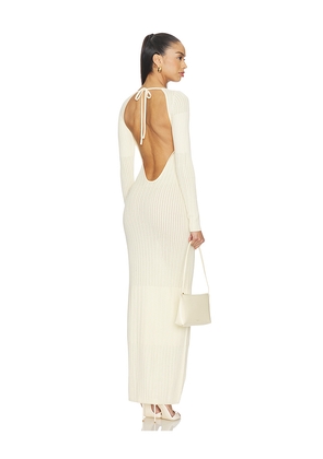 Lovers and Friends Doreen Pointelle Maxi Dress in Ivory. Size L. Also in M, S, XL, XS, XXS.