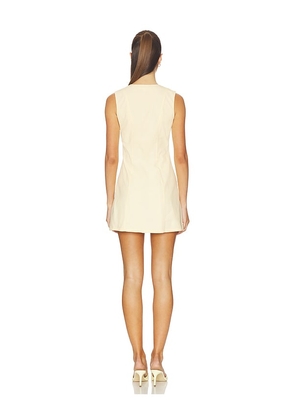 MORE TO COME Selma Mini Dress in Yellow. Size L. Also in XS, XXS, S, M, XL.