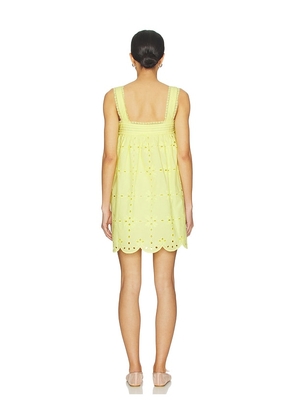 Line & Dot Marga Mini Dress in Yellow. Size L. Also in S, XS, M.