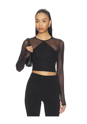 Michael Lauren Mercutio Long Sleeve Top in Black. Size L. Also in S, XS, M, XL.