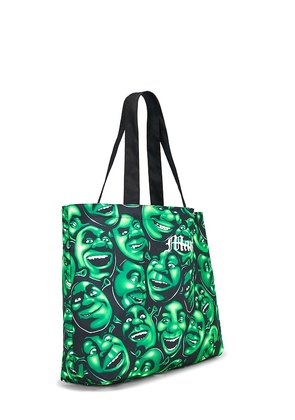 Market x Shrek All Over Print Tote Bag in Black,Green.