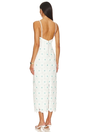 SAYLOR Calibria Midi Dress in White. Size L. Also in S.