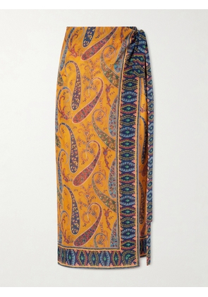 Etro - Printed Cotton Coverup - Orange - One size