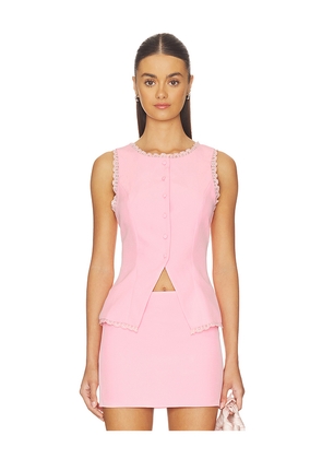 MORE TO COME Monica Top in Pink. Size L. Also in XXS, XS, S, M, XL.