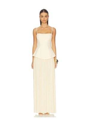 Nookie Darling Maxi Dress in Lemon. Size M. Also in S, XL.