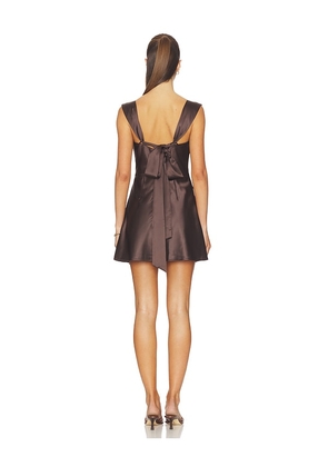 Nookie Dream Mini Dress in Chocolate. Size M. Also in S.