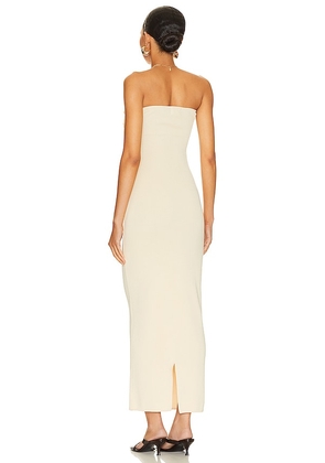 SNDYS Maia Maxi Dress in Beige. Size S. Also in L, XL, XXL.