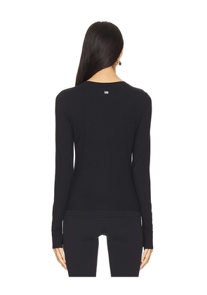 Splits59 Airweight Lite Long Sleeve Top in Black. Size XS. Also in S, M, L.