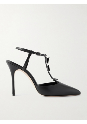 Manolo Blahnik - Maurata 105 Leather Pumps - Black - IT36,IT36.5,IT37,IT37.5,IT38,IT38.5,IT39,IT39.5,IT40,IT40.5,IT41,IT41.5,IT42