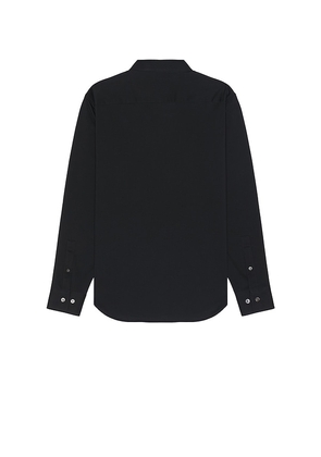 Theory Sylvain Structure Knit Shirt in Black. Size S. Also in M, XL/1X, XXL/2X.