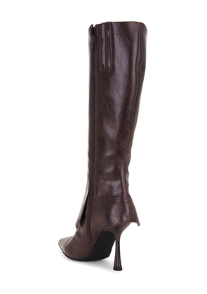 RAYE Eden Overlay Boot in Chocolate. Size 8. Also in 6.