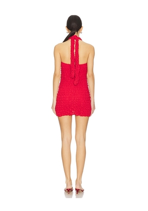 Selia Richwood Poncik Collar Dress in Red. Size M. Also in S, L.