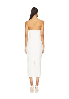 SANS FAFF Evening Midi Dress in White. Size M. Also in L.