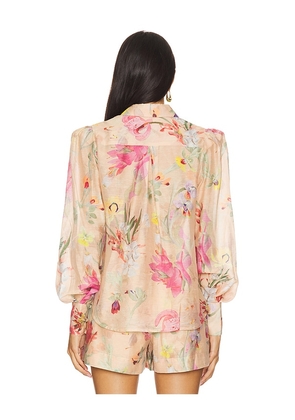 PatBO Lily Flower Shirt in Peach. Size 4. Also in 2, 6, 8.