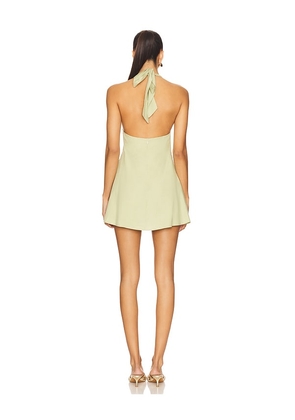 SNDYS Oskar Mini Dress in Sage. Size S. Also in XS, XL, XXL.