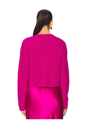 SABLYN Bianco Cropped Cardigan in Pink. Size S. Also in XS, M.