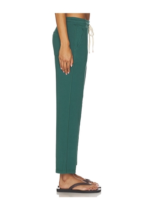SUNDRY Pin Tuck Lounge Pant in Dark Green. Size M. Also in XS, L, XL.