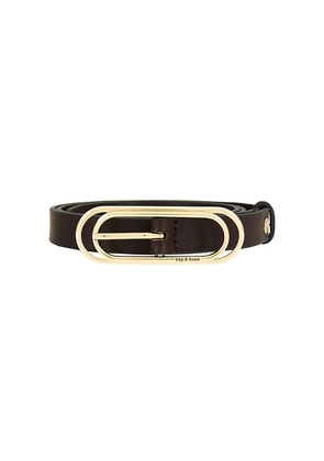 Rag & Bone Duo Rounded Rebound Belt in Brown. Size M. Also in L.