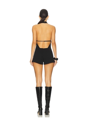 Runaway The Label Dune Playsuit in Black. Size M. Also in S, XS.