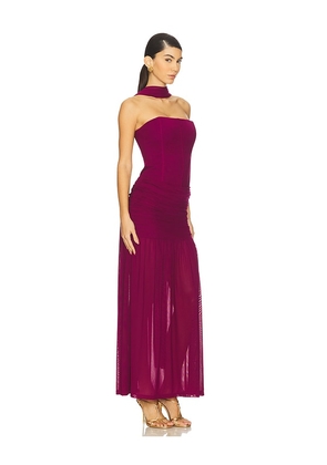 Runaway The Label Lillie Corset Maxi Dress in Purple. Size M. Also in L, XL, XS.