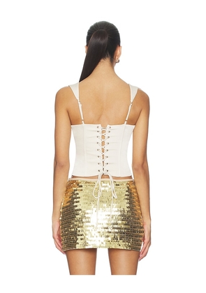 Runaway The Label Sindy Bustier in Ivory. Size L. Also in S, XL, XS.