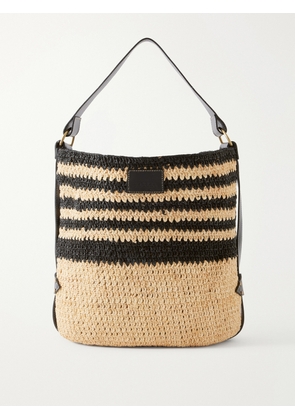 Isabel Marant - Bayia Leather-trimmed Raffia Tote - Black - One size