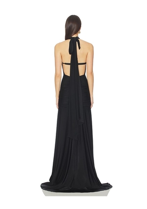 Runaway The Label Zelma High Neck Maxi Dress in Black. Size M. Also in S, XS.