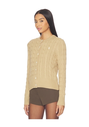 Polo Ralph Lauren Cotton Cardi Long Sleeve in Tan. Size M. Also in XS.