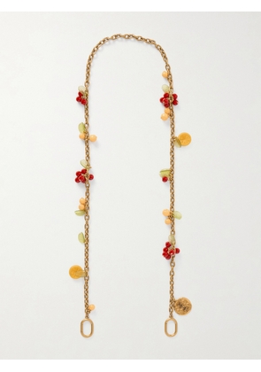 SAINT LAURENT - Gold-tone And Resin Bag Charm - One size