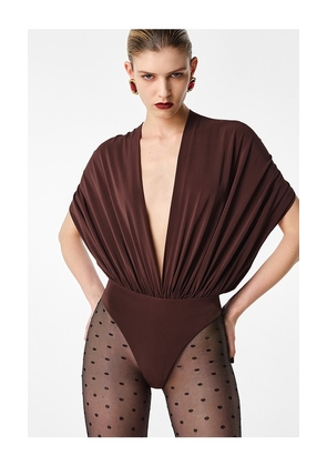 REVOLVE LOS ANGELES Chimere Bodysuit in Brown. Size L. Also in XXS, M.