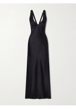 Nili Lotan - Aline Silk-charmeuse Gown - Black - x small,small,medium,large,x large