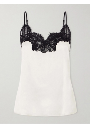 Co - Corded Lace-trimmed Silk-satin Camisole - White - xx small,x small,small,medium,large,x large