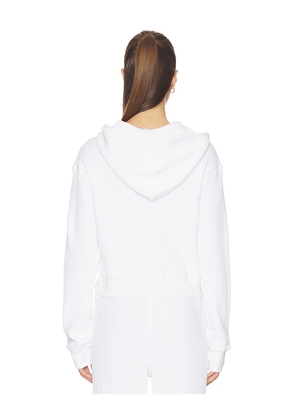 perfectwhitetee Waffle Zip Hoodie in White. Size L. Also in M.