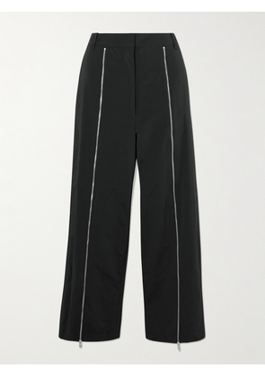 Tibi - Zip-detailed Shell Straight-leg Pants - Black - US00,US0,US2,US4,US6,US8,US10,US12