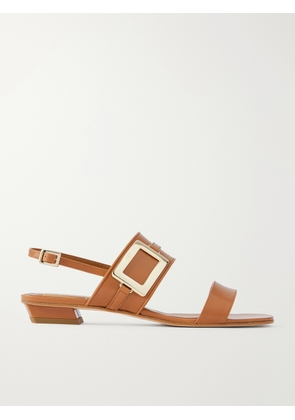Roger Vivier - Belle Vivier 20 Embellished Leather Sandals - Brown - IT36,IT36.5,IT37,IT37.5,IT38,IT38.5,IT39,IT39.5,IT40,IT40.5,IT41,IT41.5,IT42
