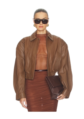 Ronny Kobo Samson Jacket in Brown. Size L. Also in S, XS, M.