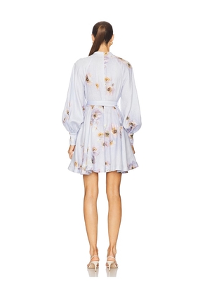 Zimmermann Fit & Flare Dress in Baby Blue. Size 4/XL. Also in 1/S.