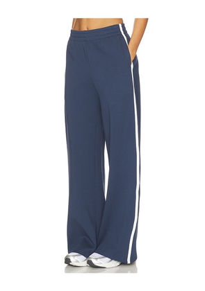 perfectwhitetee Travel Wide Leg Pants in Navy. Size L. Also in XS, S, M, XL.